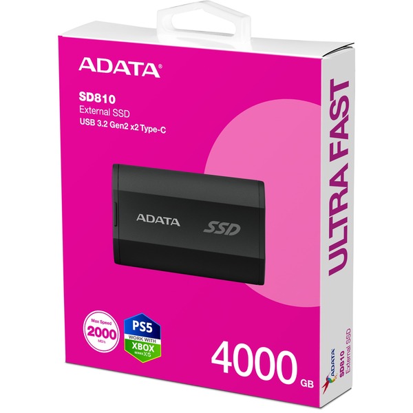ADATA SD810 4 TB, Externe SSD (schwarz, USB-C 3.2 Gen 2x2 (20 Gbit/s)) - Bild 6