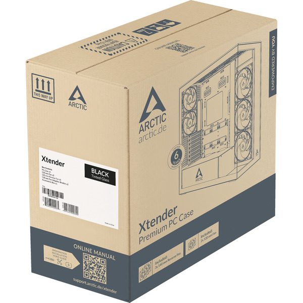 ARCTIC Xtender VG , Tower-Gehäuse (schwarz (matt), Tempered Glass x 2 (getönt)) - Bild 14