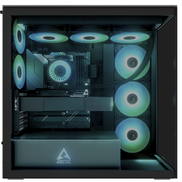 ARCTIC Xtender VG , Tower-Gehäuse (schwarz (matt), Tempered Glass x 2 (getönt)) - Bild 5