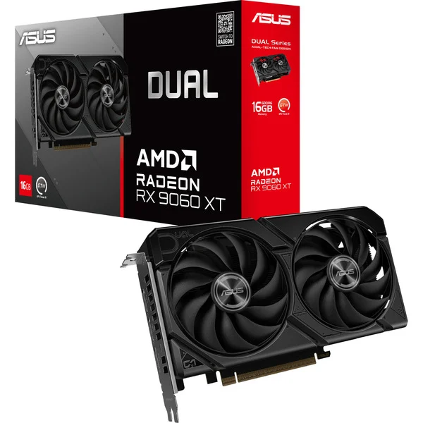 ASUS Radeon RX 9060 XT DUAL 16GB, Grafikkarte