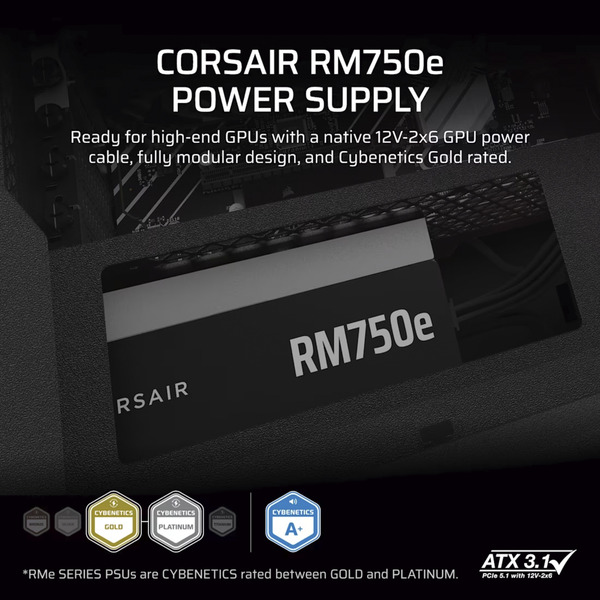 Corsair RM750e Generalüberholt, PC-Netzteil - Bild 5
