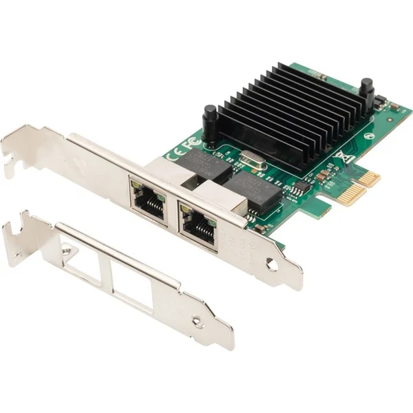 Digitus 2 Port Gigabit Ethernet, LAN-Adapter