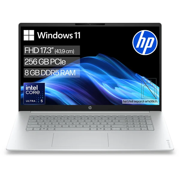 HP OmniBook 3 17-dg0050ngx, Notebook (silber, Intel® Core™ Ultra 5 225U, Intel® Graphics, 8 GB DDR5, 256 GB (256 GB SSD), Windows 11 Home) - Bild 2