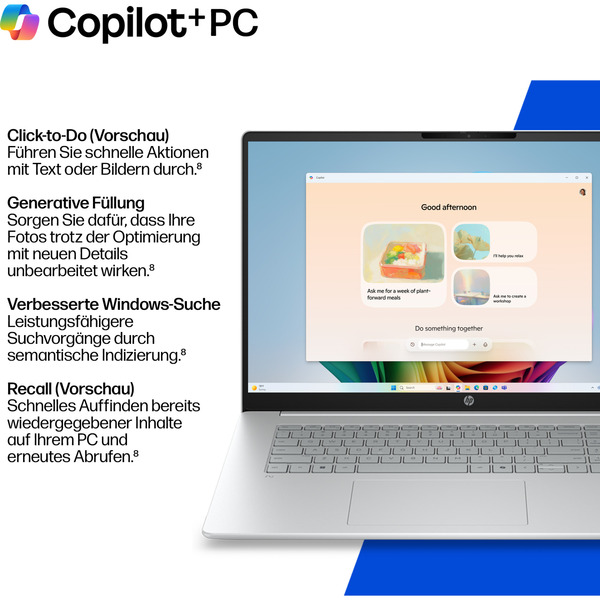 HP OmniBook 3 17-dg0050ngx, Notebook (silber, Intel® Core™ Ultra 5 225U, Intel® Graphics, 8 GB DDR5, 256 GB (256 GB SSD), Windows 11 Home) - Bild 9
