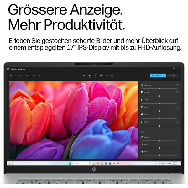 HP OmniBook 3 17-dg0053ngx, Notebook (silber, Intel® Core™ Ultra 5 225U, Intel® Graphics, 12 GB DDR5, 512 GB (512 GB SSD), Windows 11 Pro) - Bild 13