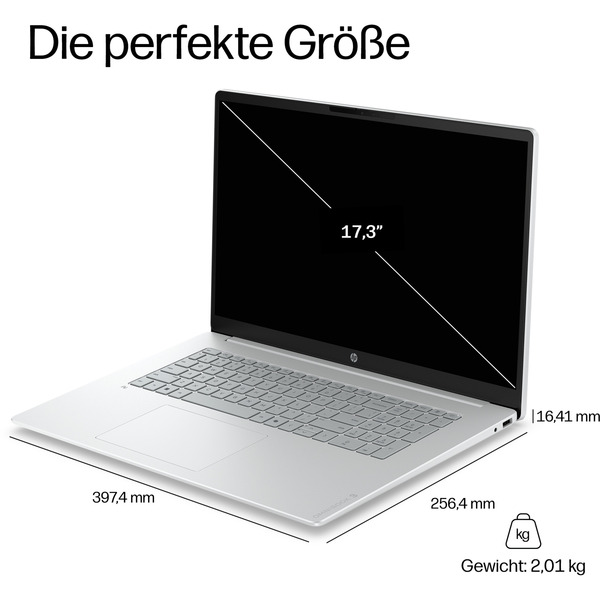 HP OmniBook 3 17-dg0053ngx, Notebook (silber, Intel® Core™ Ultra 5 225U, Intel® Graphics, 12 GB DDR5, 512 GB (512 GB SSD), Windows 11 Pro) - Bild 7