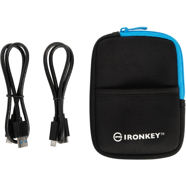 Kingston IronKey Vault Privacy 80 960 GB, Externe SSD (blau/schwarz, USB-C 3.2 Gen 1 (5 Gbit/s)) - Bild 4