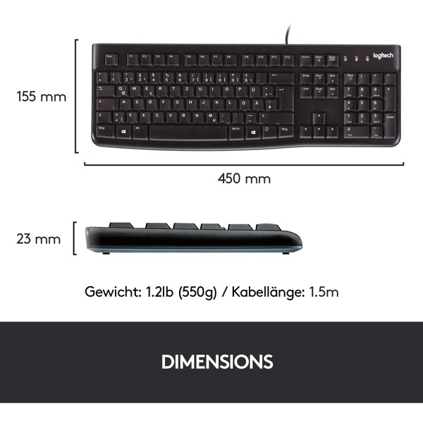 Logitech Desktop MK120 (Desktop-Set) - Bild 10