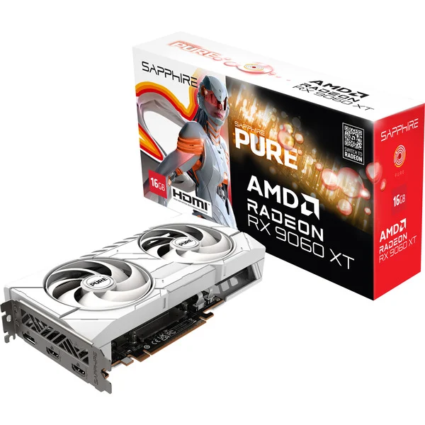 SAPPHIRE Radeon RX 9060 XT PURE 16GB, Grafikkarte