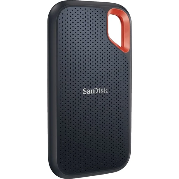 SanDisk Extreme Portable SSD V2 2 TB, Externe SSD (schwarz/orange, USB-C 3.2 Gen 2 (10 Gbit/s))