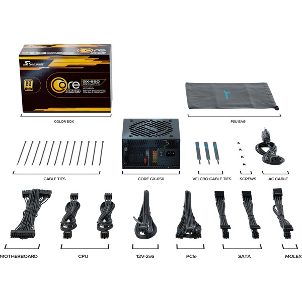 Seasonic CORE GX-650-V2 650W, PC-Netzteil - Bild 9