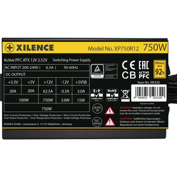 Xilence Gaming Gold 750W, PC-Netzteil - Bild 6